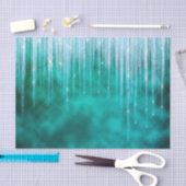 Glam Green White Icicles kerst Tissuepapier (Craft)