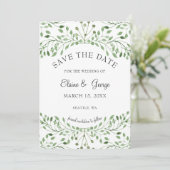 Glam Greenery mariage enregistrer les cartes de da (Debout devant)