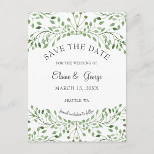 Glam Greenery mariage enregistrer les cartes de da