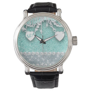 Glam Grunge Sparkle Horloge
