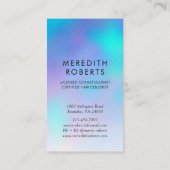 Glam Hair en Make-up Iridescent Opal Hair Curl Visitekaartje (Achterkant)