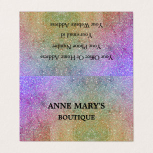 Glam Hair Salon Spa Cute Gold Paars Pink Visitekaartjes