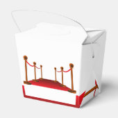 Glam Hollywood Wit & Rode Tapijt Zoet 16e Bedankdoosjes (Achterkant)