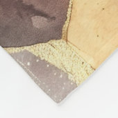 Glam Honey Comb Blush Champagne Abstract Fleece Deken (Hoek)