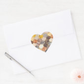 Glam Honey Comb Blush Champagne Abstract Hart Sticker (Envelop)