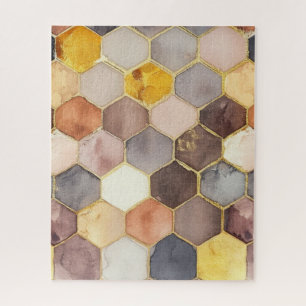 Glam Honey Comb Blush Champagne Abstract Legpuzzel