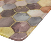 Glam Honey Comb Blush Champagne Abstract Snijplank (Hoek)