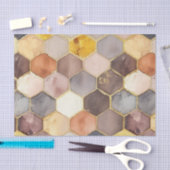 Glam Honey Comb Blush Champagne Abstract Tissuepapier (Craft)