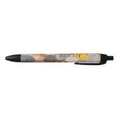 Glam Honey Comb Blush Champagne Abstract Zwarte Inkt Pen (Bodem)