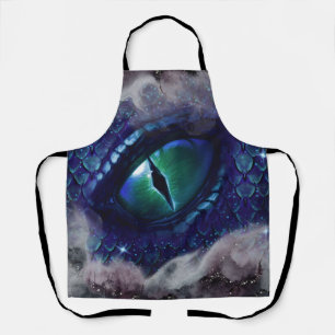 Glam Ink Gotische Blau Middeleeuwse Draak Schort