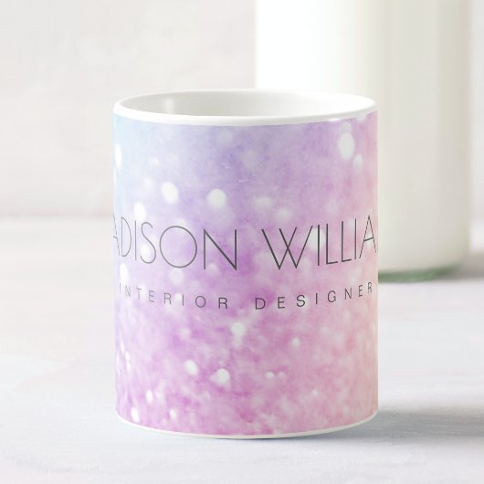 Glam Iridescent Glitter Persoonlijk Kleurrijk Koffiemok