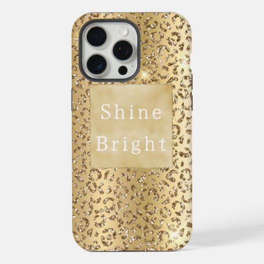 Glam Jaune Or Paillettes Léopard (Verso)