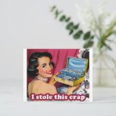 Glam Kleptomania Briefkaart (Staand voorkant)