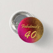 Glam Lady's 40e Button op zaterdag Pin (Voorkant /achterkant)
