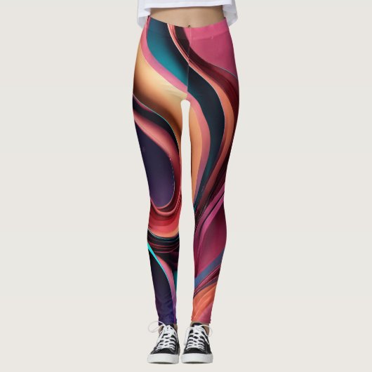 "Glam Leggings Abstraits : Elevate Your Style" (Devant)