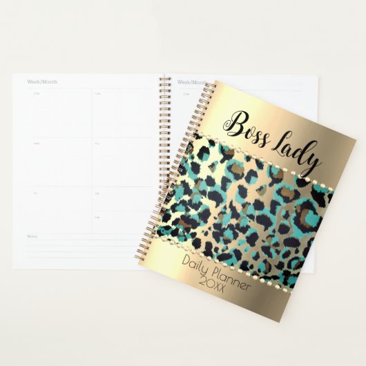 "Glam Leopard Boss Lady Planner (Display)