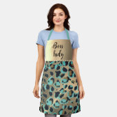 "Glam Leopard Boss Lady Schort (Gedragen)