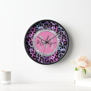Glam Leopard Pink en Paars Monogram