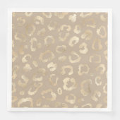 Glam Leopard Spot Pattern Safari Gold ID1154 Servet (Voorkant)