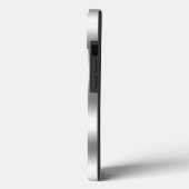 Glam Leopard Spots Metallic Silver Green Name Case-Mate iPhone Case (Achterkant / Links)