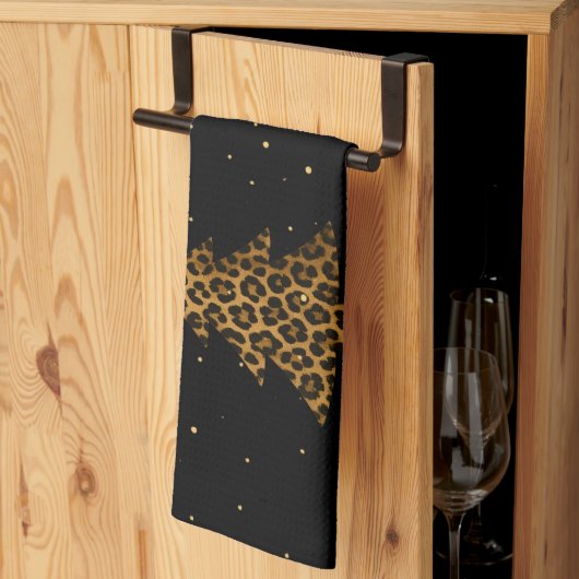 Glam Leopard Tree Holiday Theedoek (Derde Gevouwen)