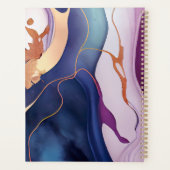 Glam Liquid Marbre Bleu Purple Or monogramme (Dos)