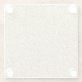 Glam Luxe Glitter       Glazen Onderzetter (Achterkant)