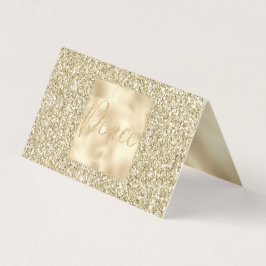 Glam Luxe Gold Glitter Peace Kaart