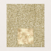 Glam Luxe Gold Parties scintillant Peace (Outside Unfolded)