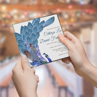 Glam & Luxe Peacock Blue & Gold Foil Wedding