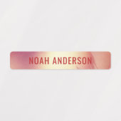 Glam Luxury Roos Gold Waterproof Naam Labels (Design 2)