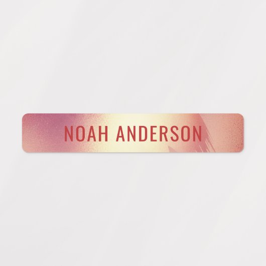 Glam Luxury Roos Gold Waterproof Naam Labels (Design 2)