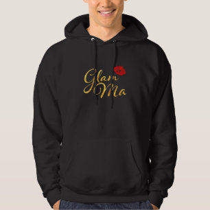 Glam Ma Glamoureuze Granny Nana Grandmothers Red L Hoodie