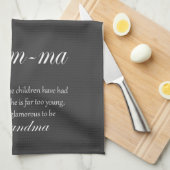 GLAM MA oma-definitie Theedoek (Quarter Fold)