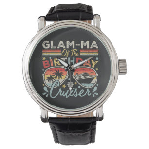 Glam-ma van de verjaardagscruiser vakantie Vintage Horloge