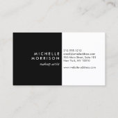 Glam Make-up Script Tekst Goud/Zwart Visitekaartje (Achterkant)