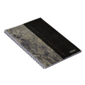 Glam Marble Granite Shimmer Elegant Designer Style Notitieboek (Rechterzijde)