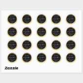 Glam Marmer Goud Glitter Zwart Body Butter Labels (Vel)