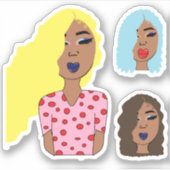 Glam Meisjes Stickers Set 1 (Voorkant)