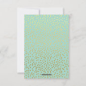 GLAM MERCI rustique confetti d'or blanc menthe (Dos)