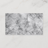 Glam met grijze en witte kleur Chic Elegant Style Visitekaartje (Achterkant)