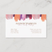 Glam Nail Polonais Art Manucure Salon Carte de vis (Devant)