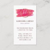 Glam Nail Poolse flesjes penseel Slag Nail Loyalty Visitekaartje (Achterkant)