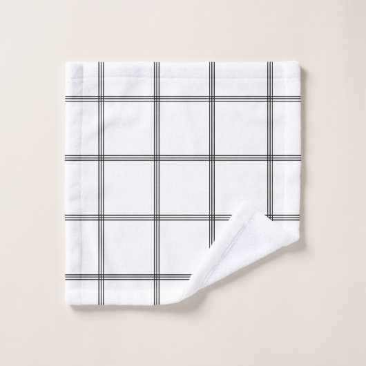 Glam noir blanc minimal n° 1 (Gant de toilette)