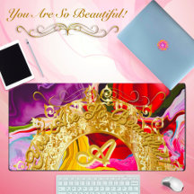 Glam Or Initiale Motivation Monogramme Abstraite