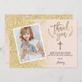 Glam or parties scintillant merci première communi (Devant / Derrière)