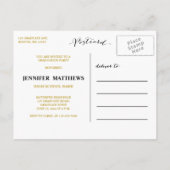 Glam or simple | Invitation de la fête de graduati (Dos)