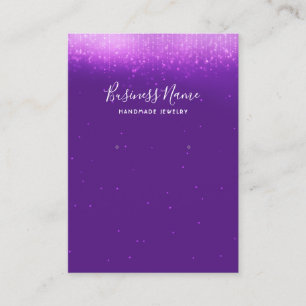Glam Paars Veroorning Juwelier Display Visitekaartje