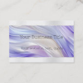 Glam Paarse Blauwe Parel Swirls Monogram Visitekaartje (Achterkant)