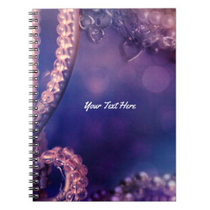 Glam Paarse Gloed Chic Glamour Persoonlijk Notitieboek